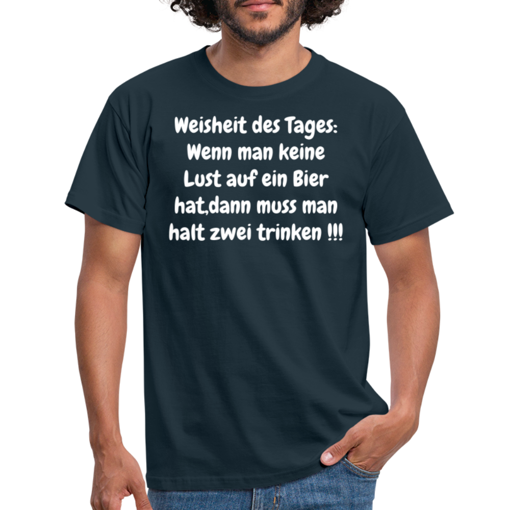 Weisheit des Tages: Wenn man keine Lust auf ein Bier hat,dann muss man halt zwei trinken !!! - Navy
