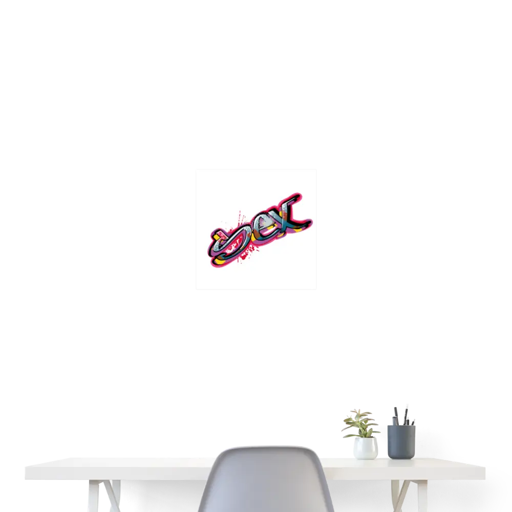 SEX Wandbild - weiß