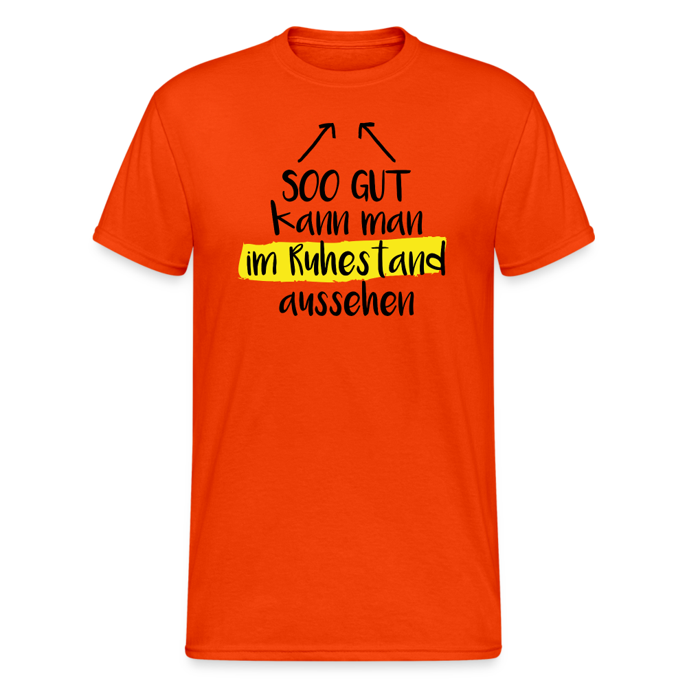 im Ruhestand - kräftig Orange