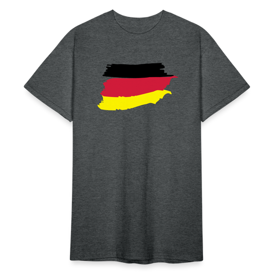 Tshirt Deutschland Flagge - Dunkelgrau meliert