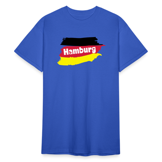 Tshirt Deutschland Hamburg Flagge - Königsblau