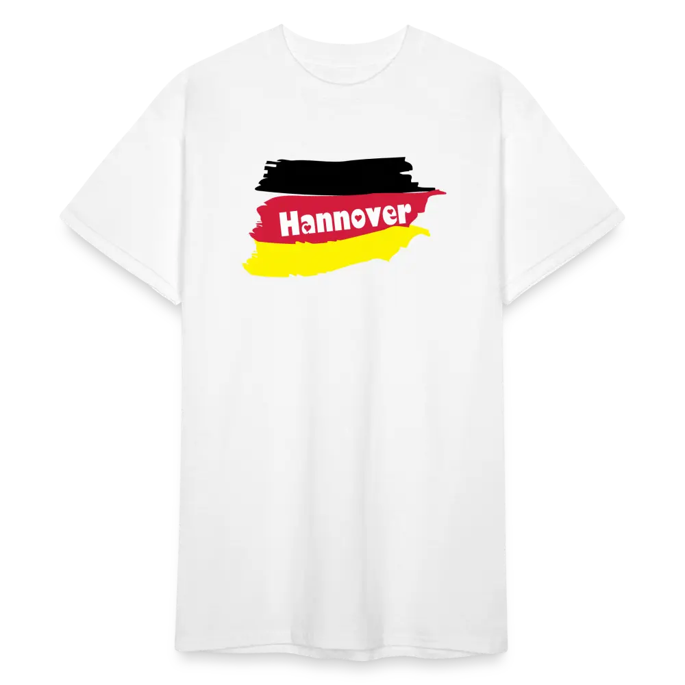 Tshirt Deutschland Hannover Flagge - weiß