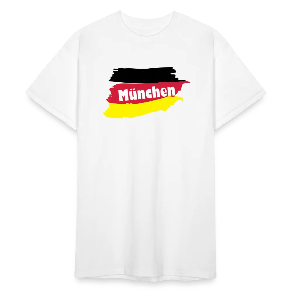 Tshirt Deutschland München Flagge - weiß