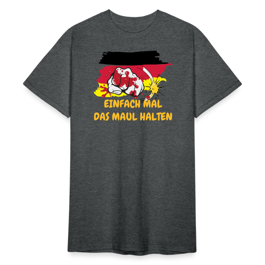 EINFACH MAL DAS MAUL HALTEN FAUST - Dunkelgrau meliert