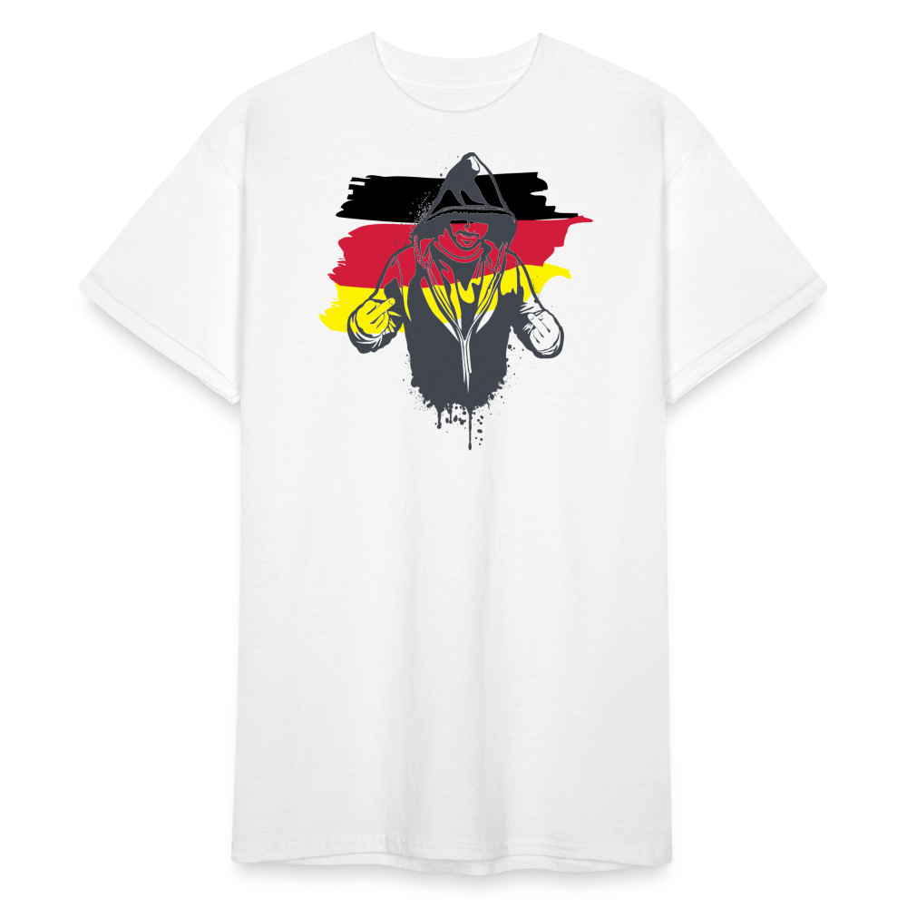 Tshirt Deutschlandflagge Kriminell - weiß