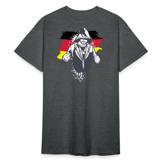 Tshirt Deutschlandflagge Kriminell - Dunkelgrau meliert