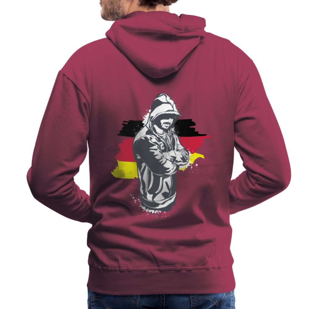 Hoodie Kriminell Hände verschränkt - Bordeaux
