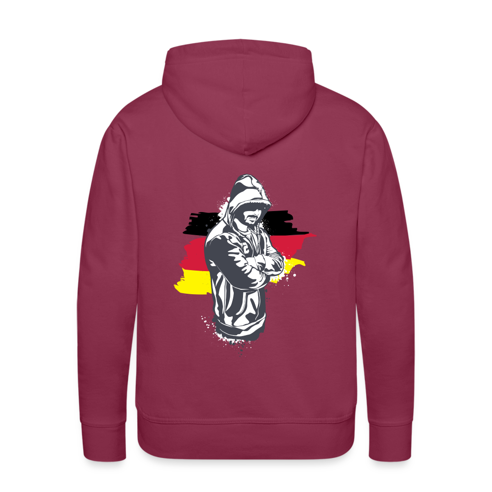 Hoodie Kriminell Hände verschränkt - Bordeaux
