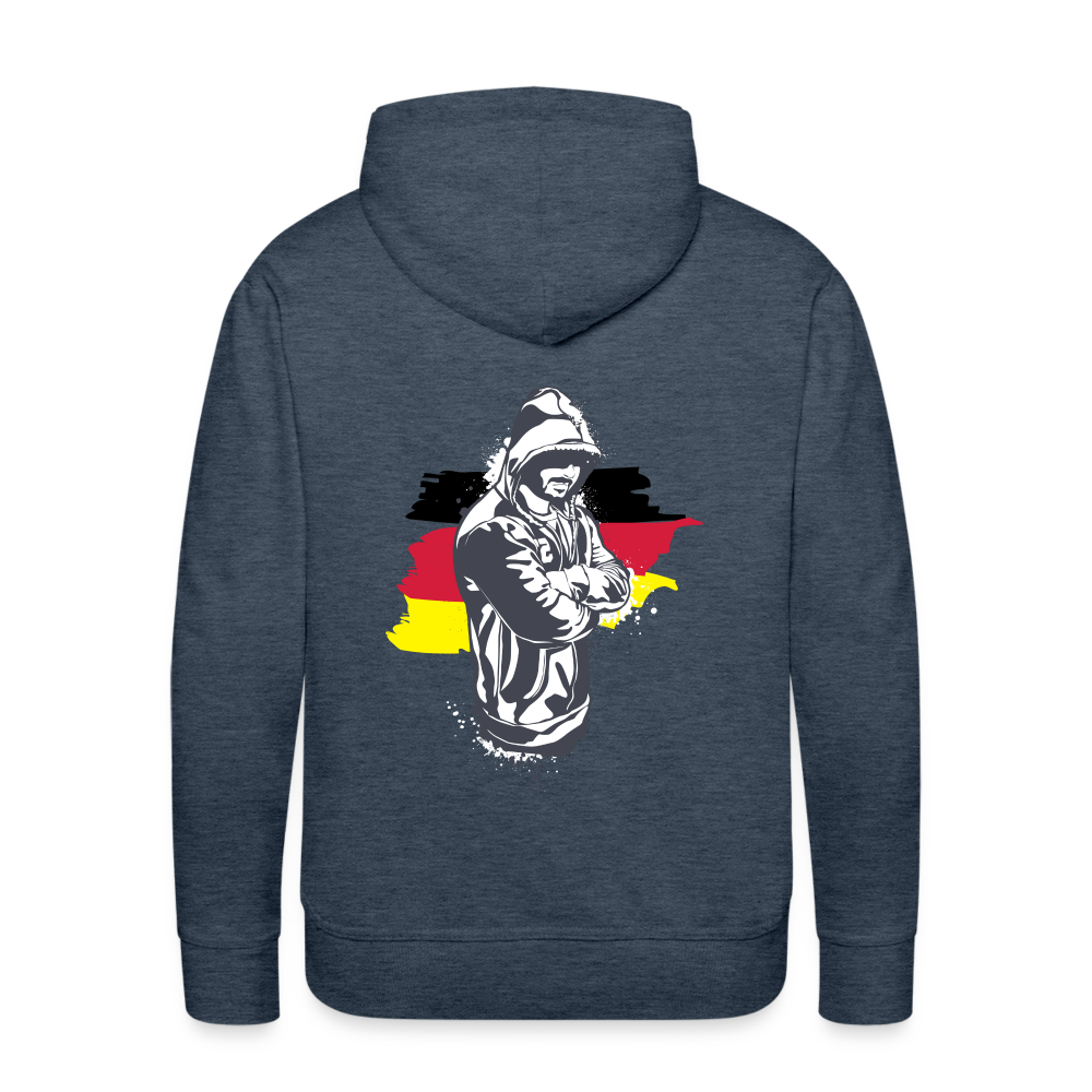 Hoodie Kriminell Hände verschränkt - Jeansblau