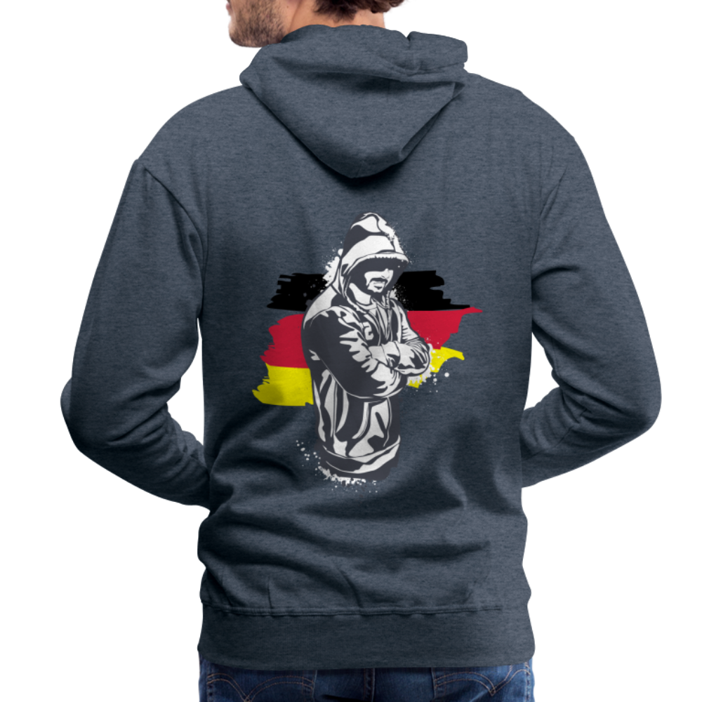 Hoodie Kriminell Hände verschränkt - Jeansblau