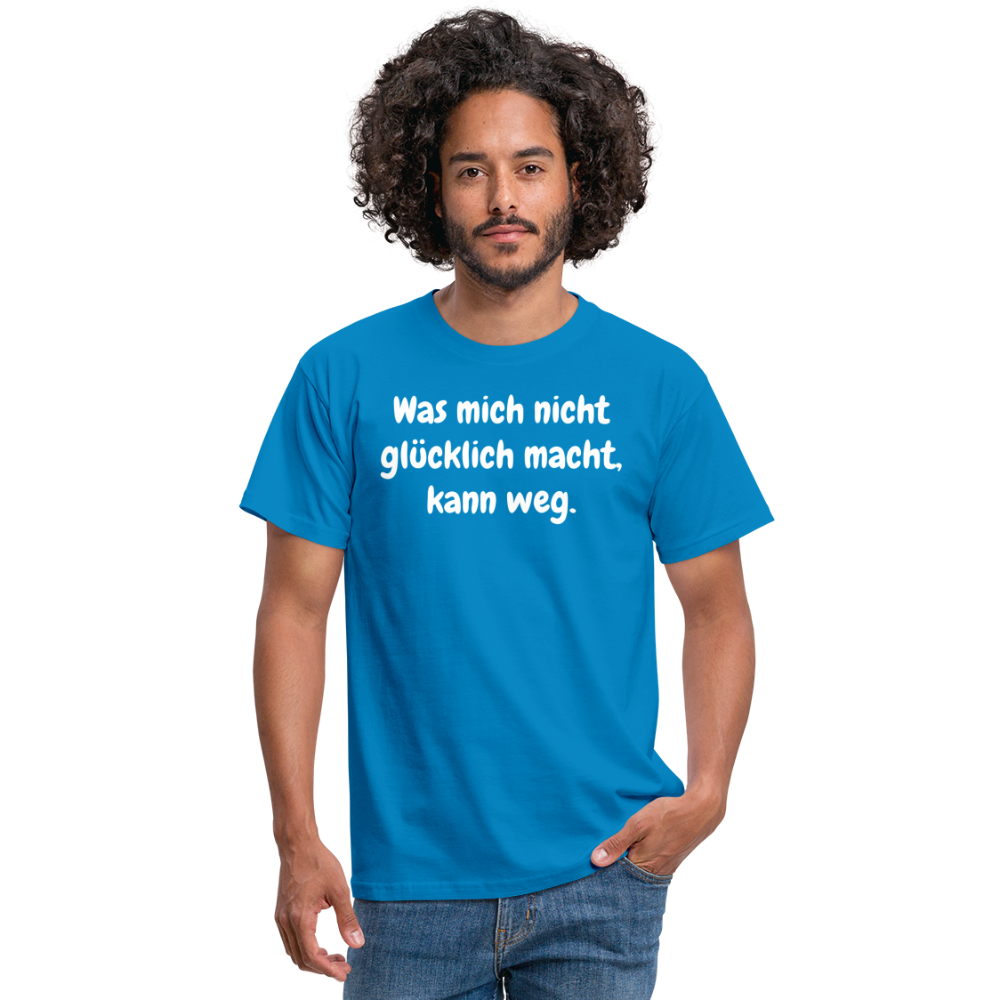 Was mich nicht glücklich macht, kann weg. - Royalblau