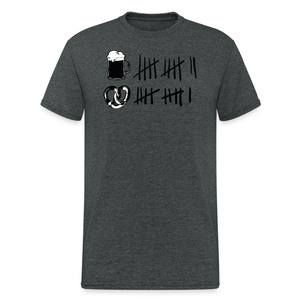 Oktoberfest beer & pretzels - Dunkelgrau meliert