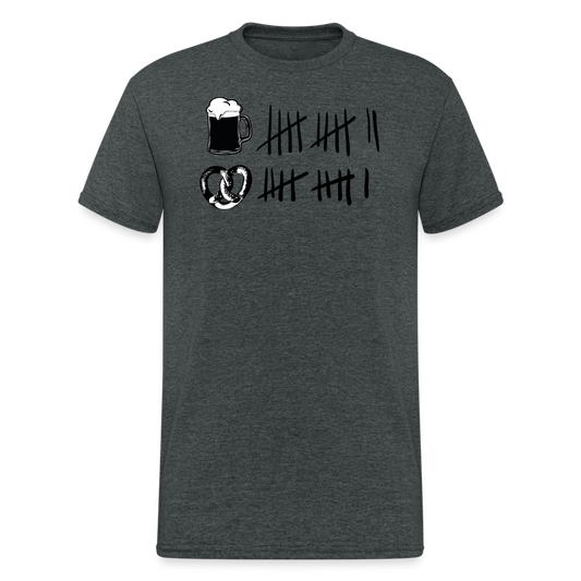 Oktoberfest beer & pretzels - Dunkelgrau meliert