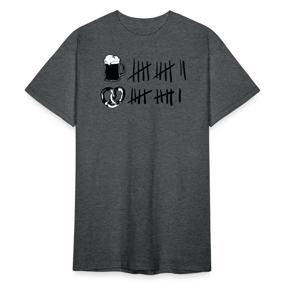 Oktoberfest beer & pretzels - Dunkelgrau meliert