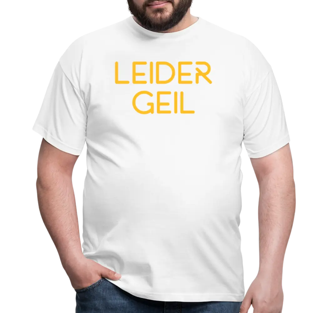 LEIDER GEIL in Gelb - weiß