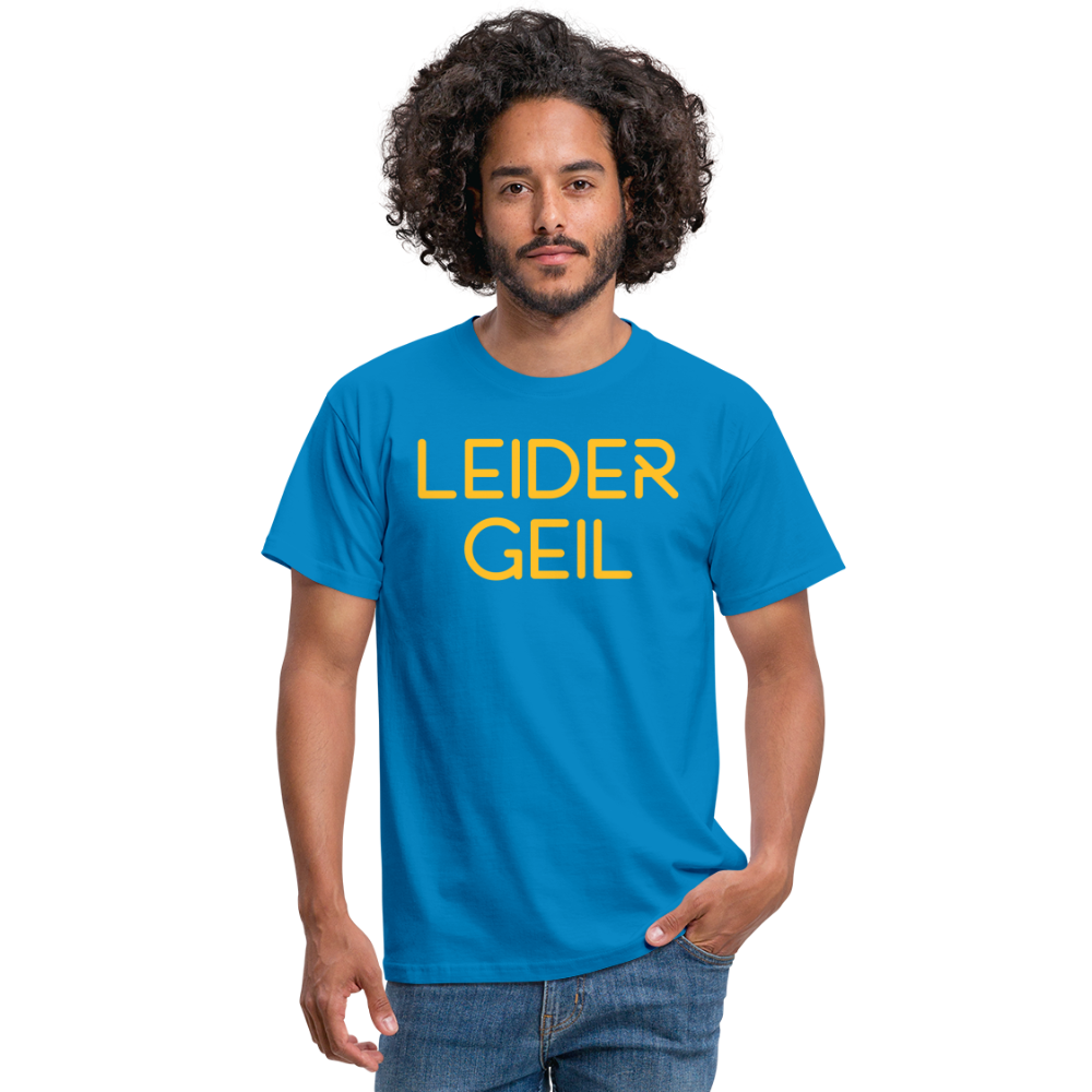 LEIDER GEIL in Gelb - Royalblau