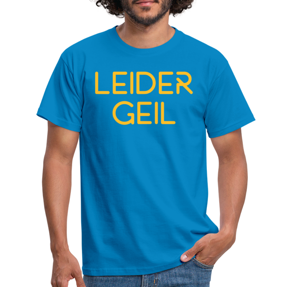 LEIDER GEIL in Gelb - Royalblau