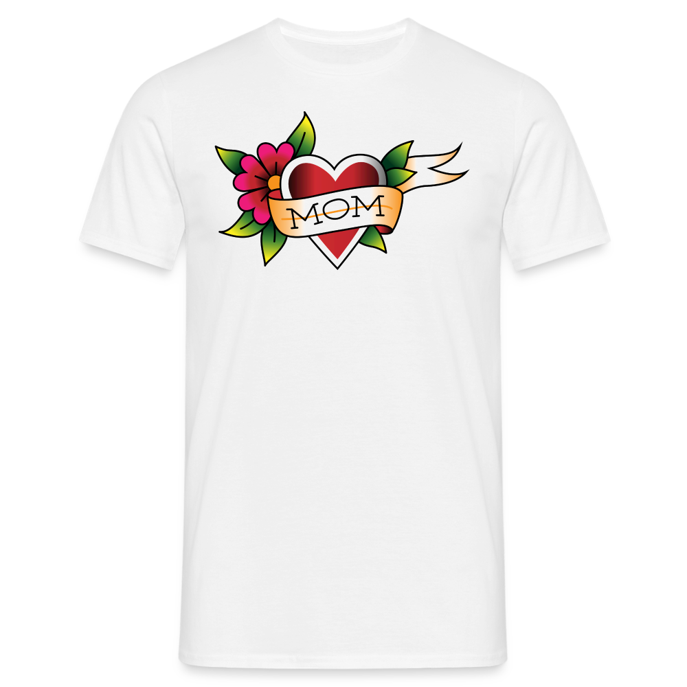 Blume Herz Tattoo - weiß