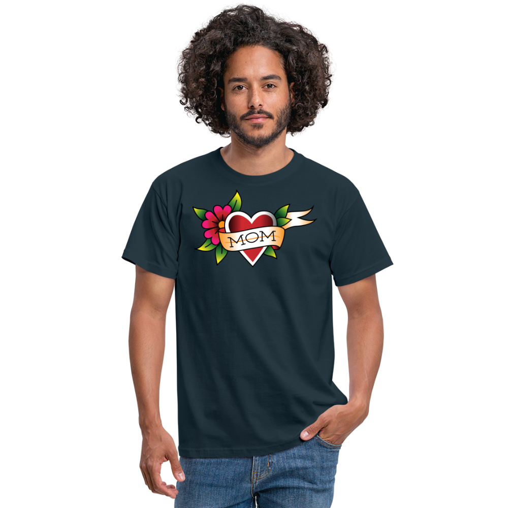 Blume Herz Tattoo - Navy