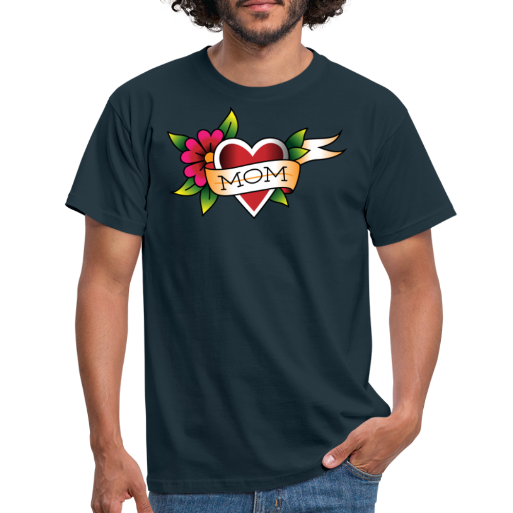 Blume Herz Tattoo - Navy