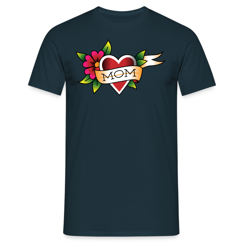 Blume Herz Tattoo - Navy