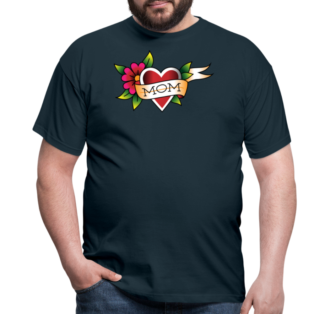 Blume Herz Tattoo - Navy