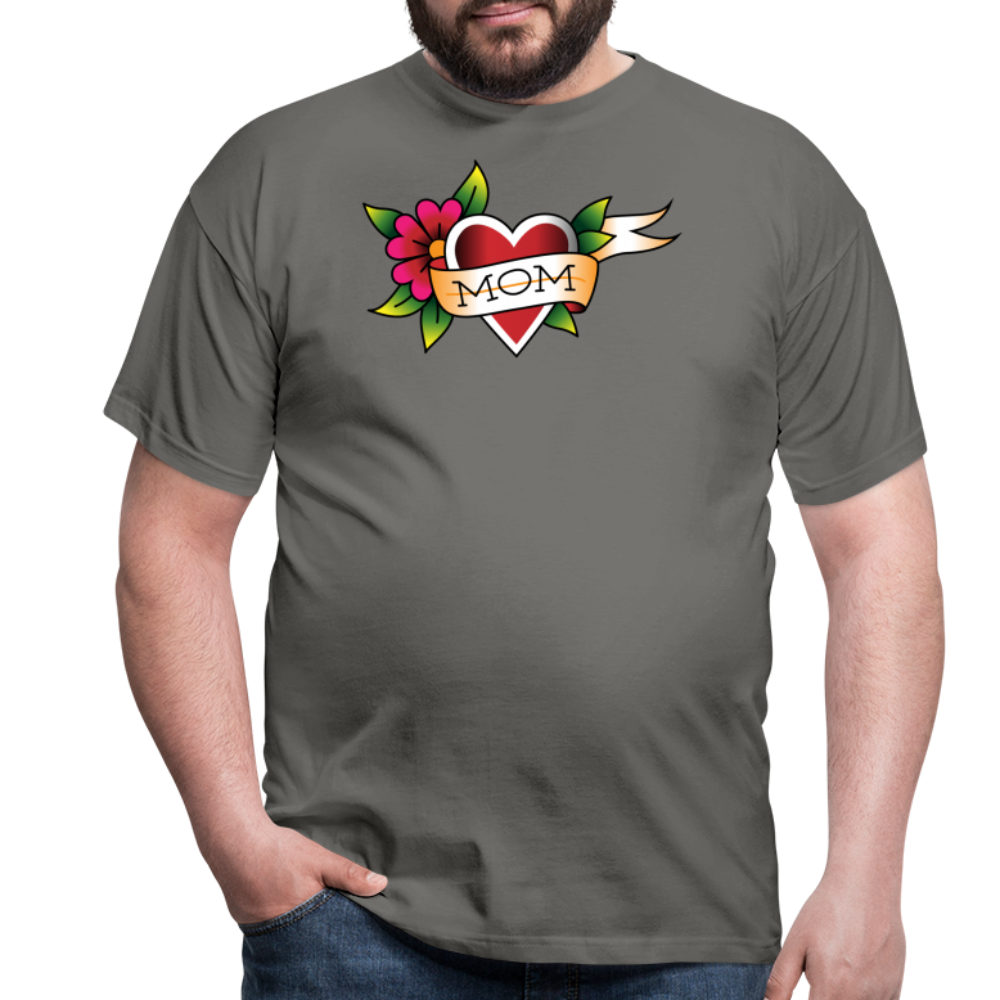 Blume Herz Tattoo - Graphit