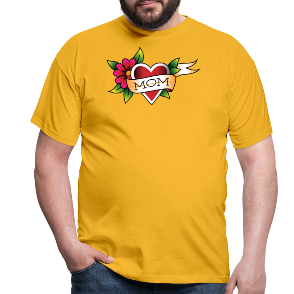 Blume Herz Tattoo - Gelb