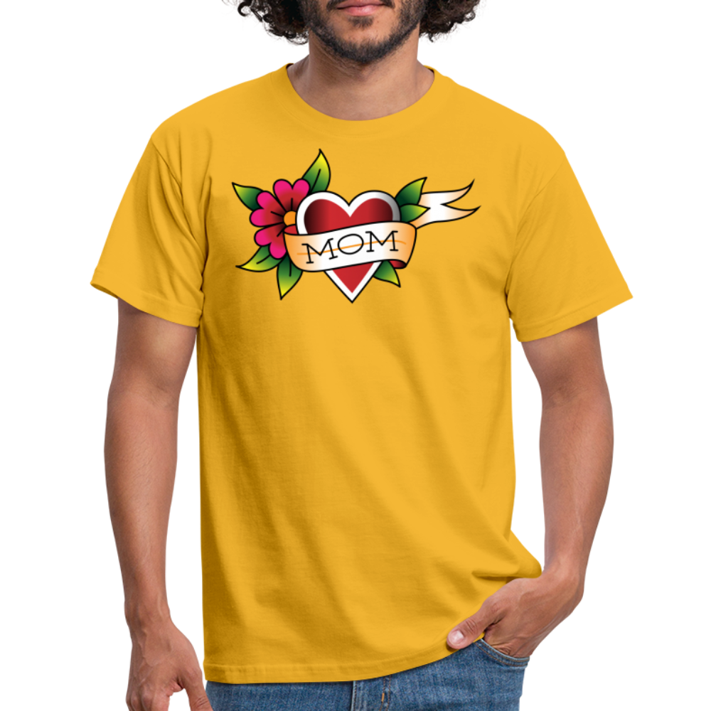 Blume Herz Tattoo - Gelb