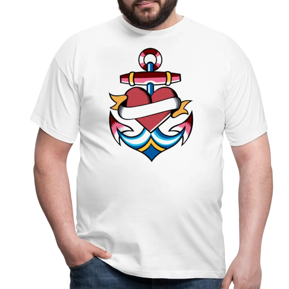 Tattoo anchor - weiß