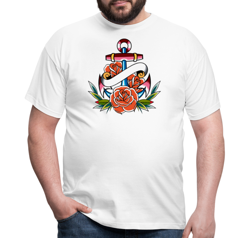 Tattoo anchor - weiß