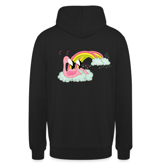 Flamingo Hoodie - Schwarz