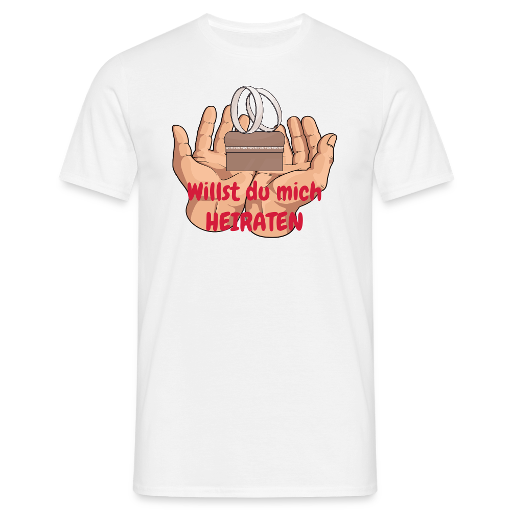 Willst du mich HEIRATEN - weiß