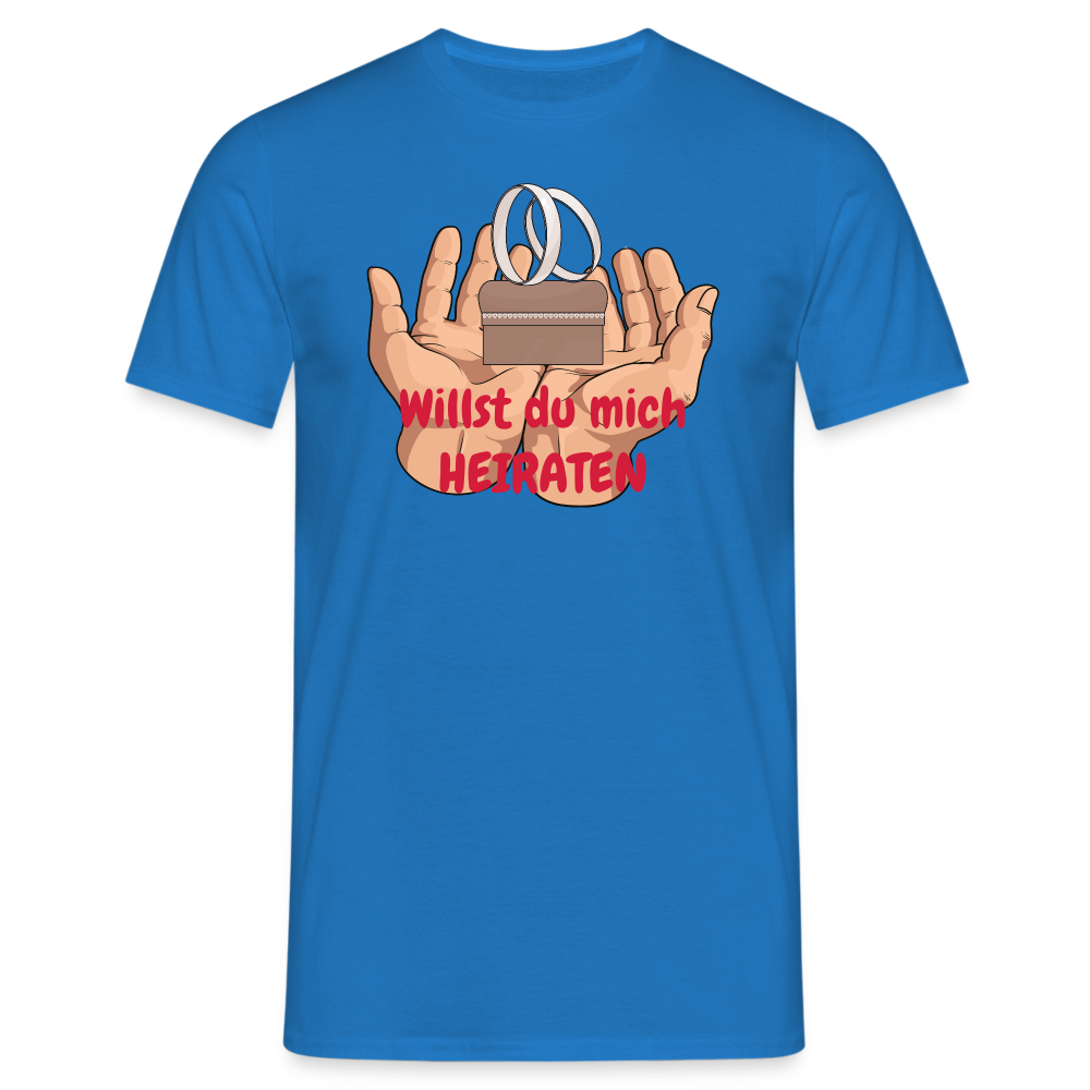 Willst du mich HEIRATEN - Royalblau