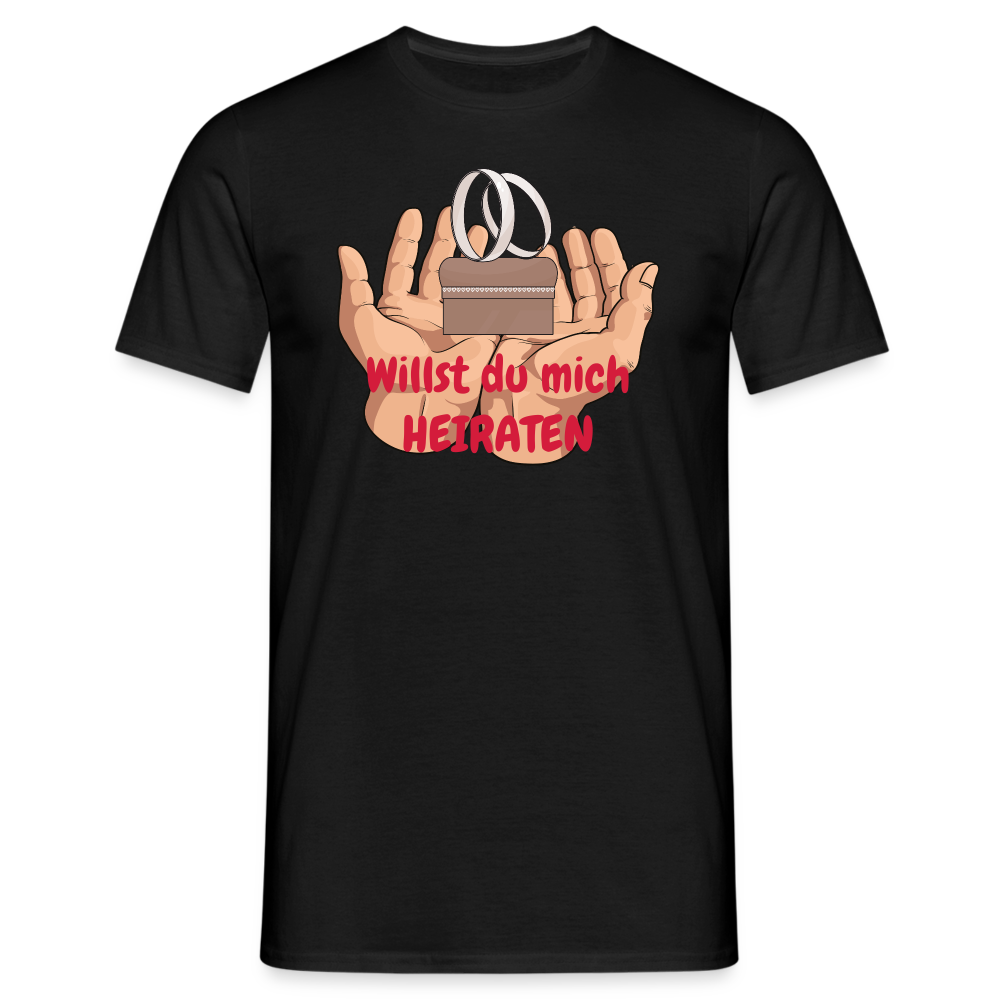 Willst du mich HEIRATEN - Schwarz