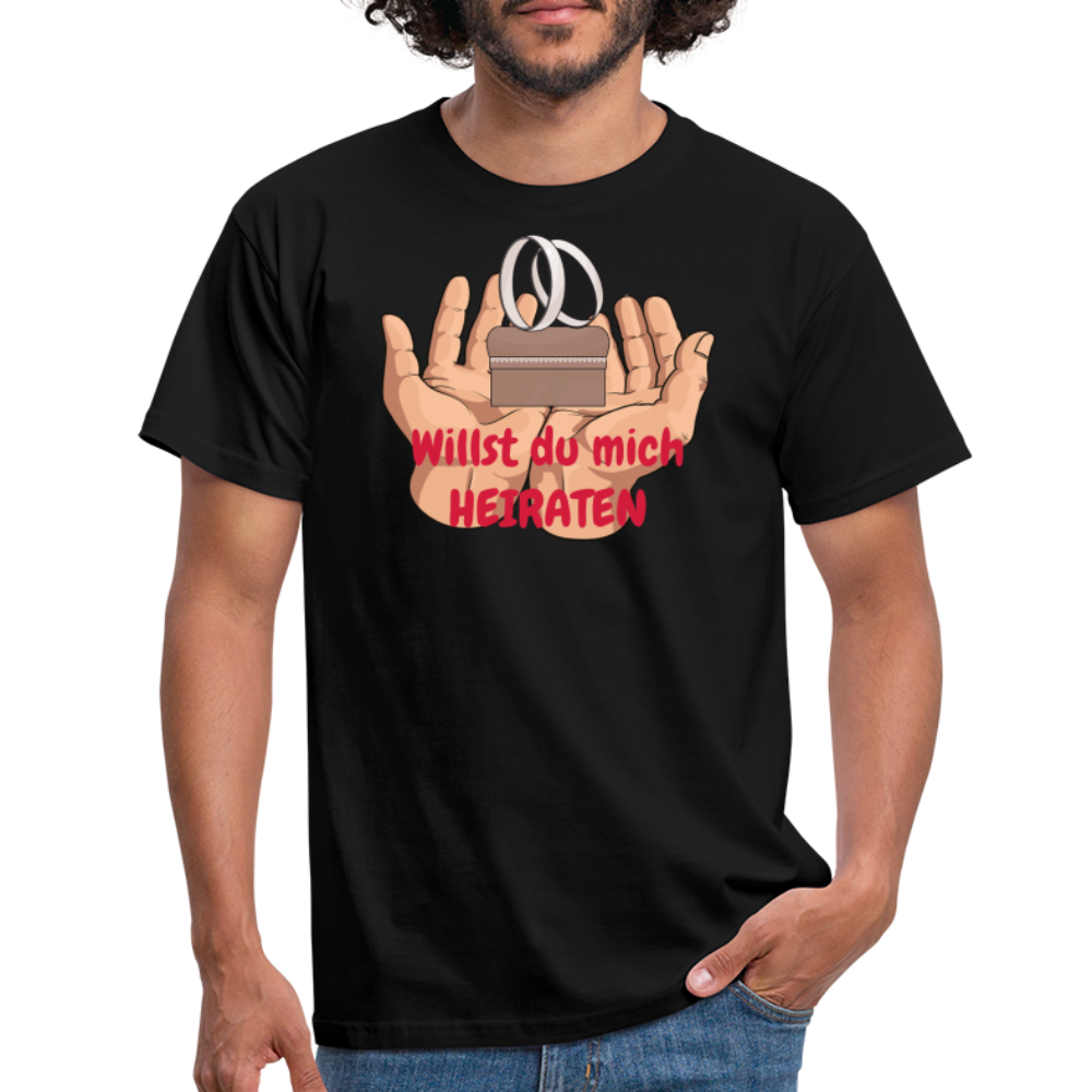 Willst du mich HEIRATEN - Schwarz