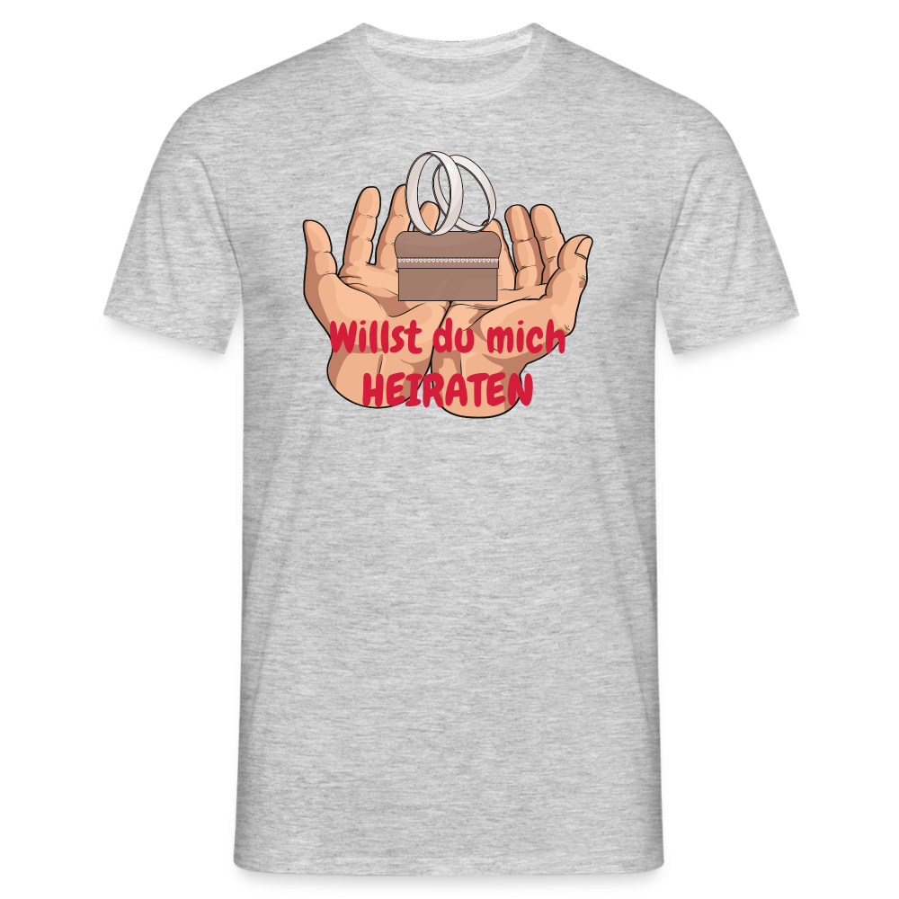 Willst du mich HEIRATEN - Grau meliert