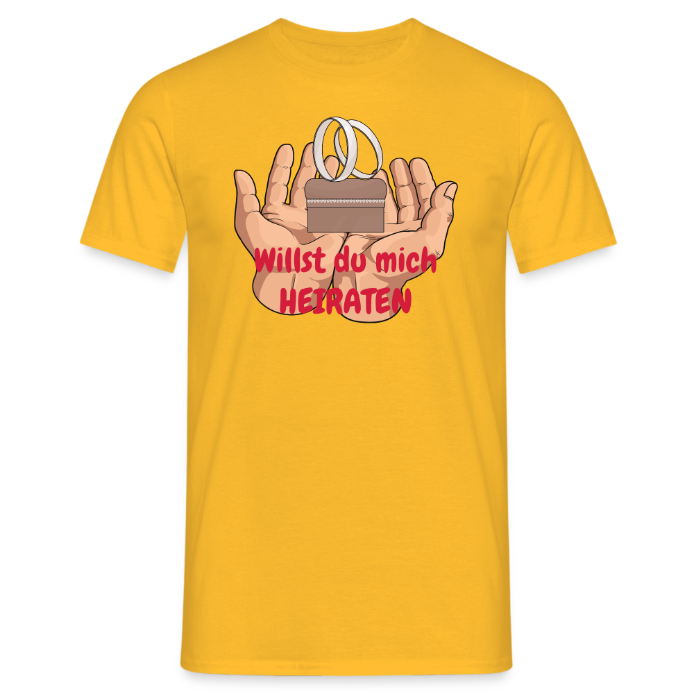 Willst du mich HEIRATEN - Gelb