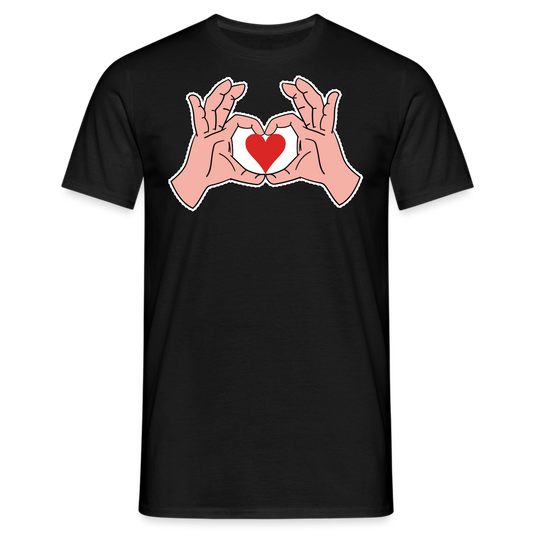 Hand Herz - Schwarz