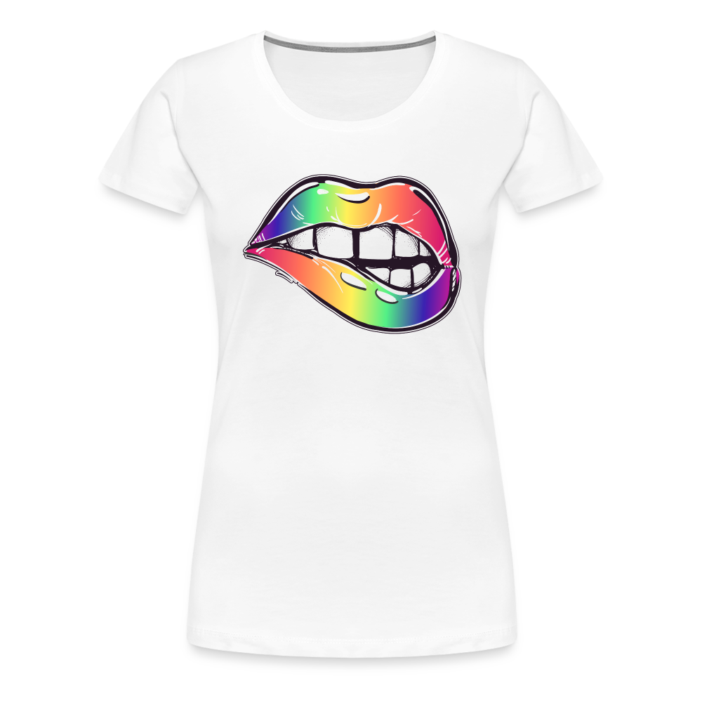 Mund Frauen Tshirts - weiß