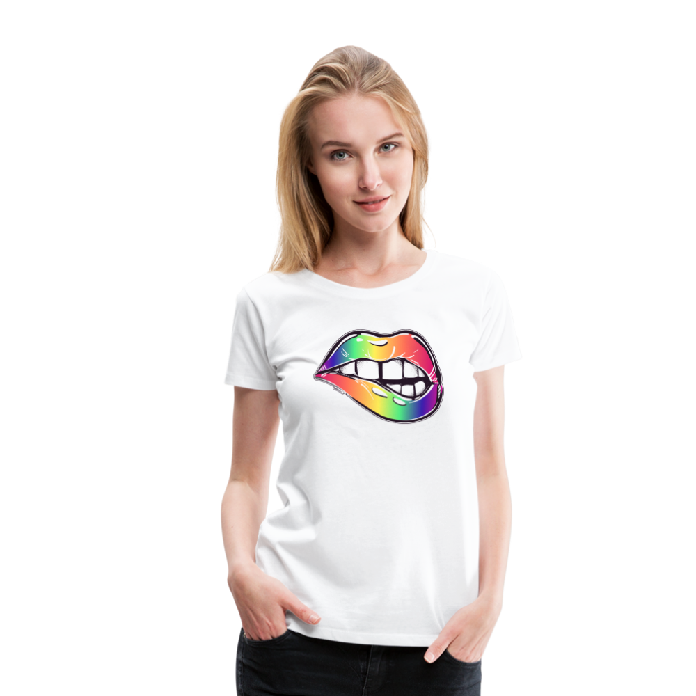 Mund Frauen Tshirts - weiß