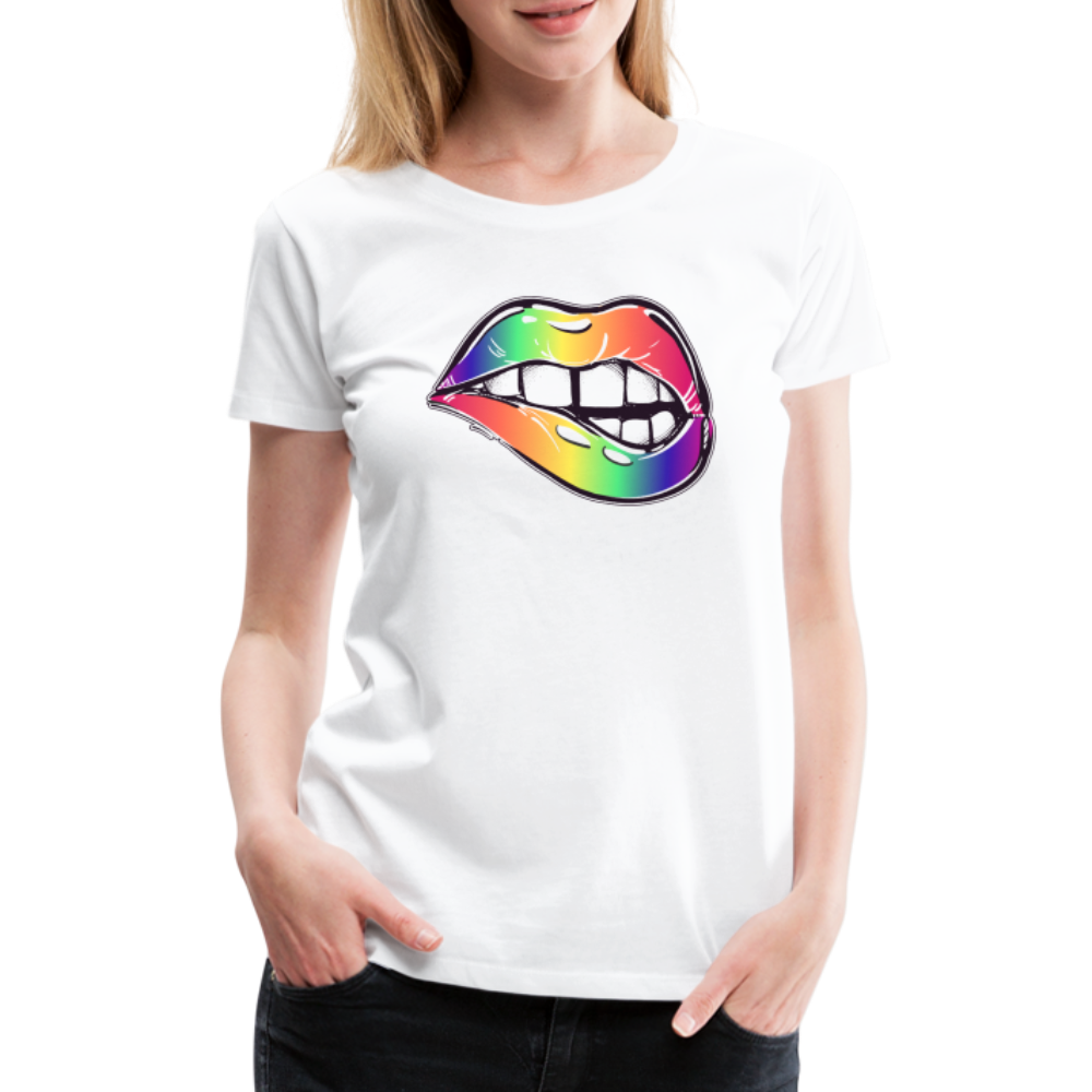 Mund Frauen Tshirts - weiß