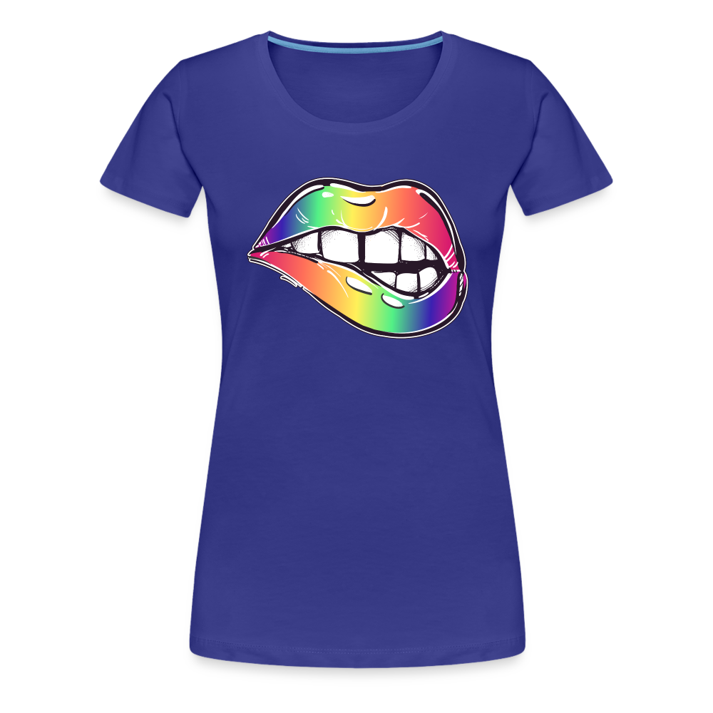 Mund Frauen Tshirts - Königsblau