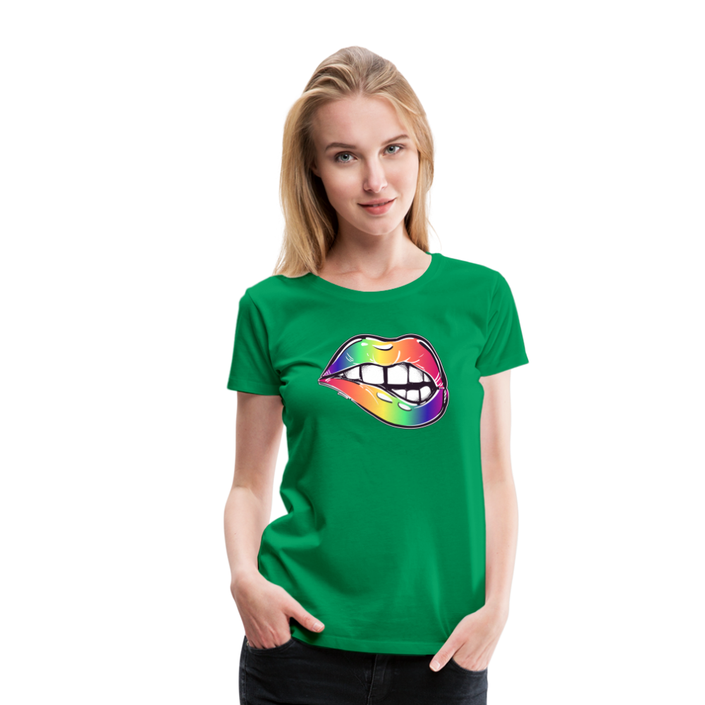 Mund Frauen Tshirts - Kelly Green