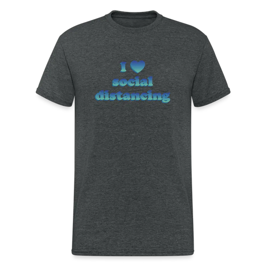 social distancing - Dunkelgrau meliert
