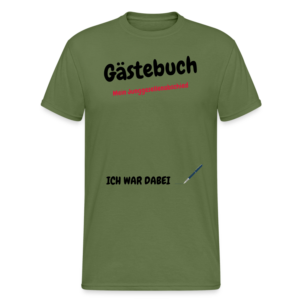 Gästebuch Junggesellenabschied - Militärgrün