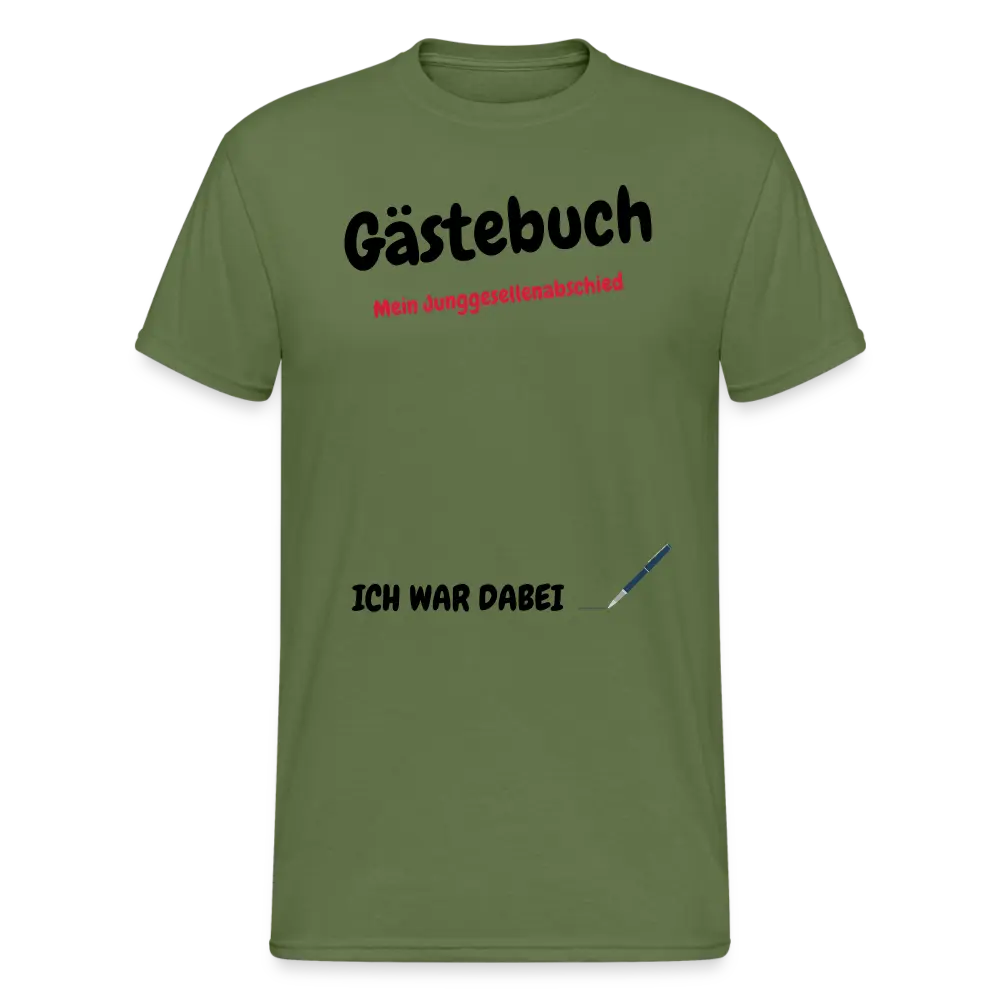 Gästebuch Junggesellenabschied - Militärgrün