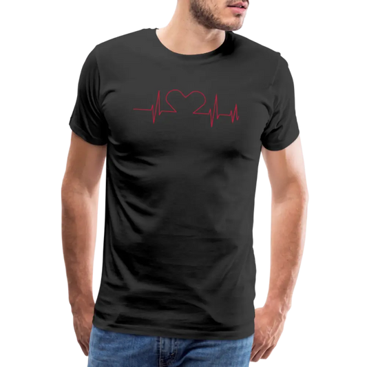 Herzschlag Herz - Schwarz