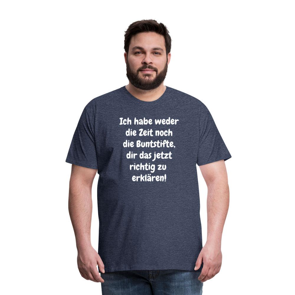 Ich habe weder die Zeit noch die Buntstifte, dir das jetzt richtig zu erklären! - Blau meliert