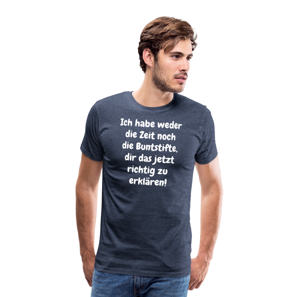 Ich habe weder die Zeit noch die Buntstifte, dir das jetzt richtig zu erklären! - Blau meliert